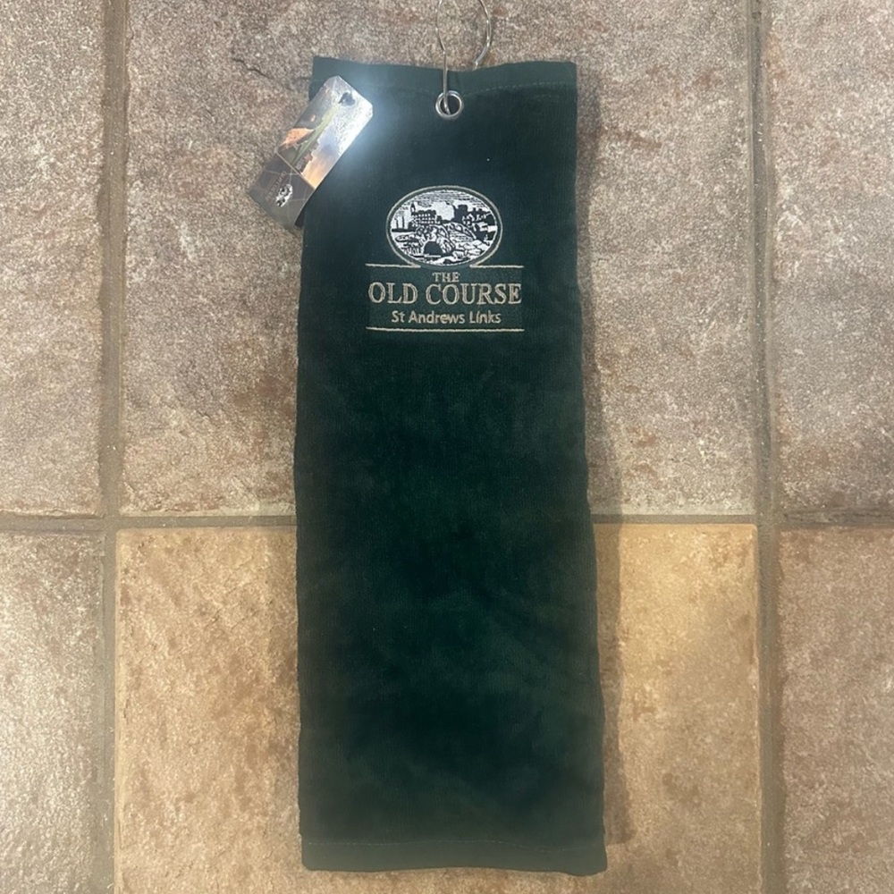 The Old Course St. Andrews Links Green Golf Towel